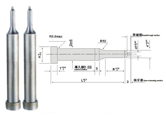 Presse des AISI-LÄRM Pilot-Punch Set Round-Kopf-Metallskd11 sterben Komponenten